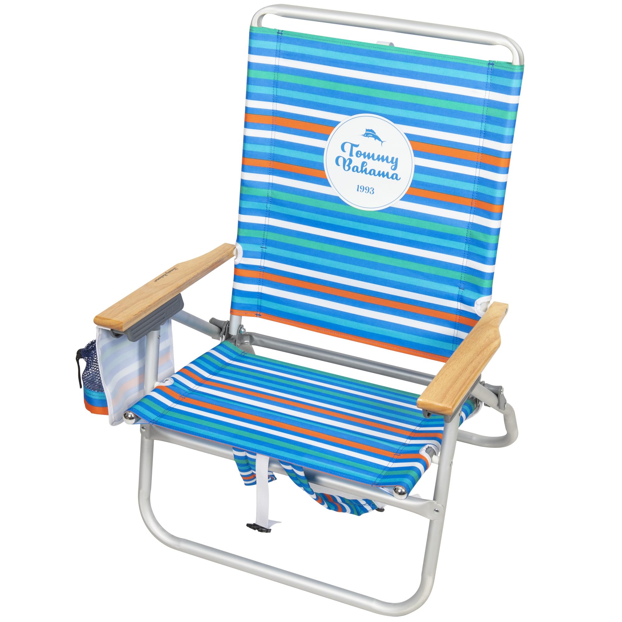 Tommy Bahama 2-Pack Folding Beach Chairs with 4-Position Adjustable Backrest & 12.8