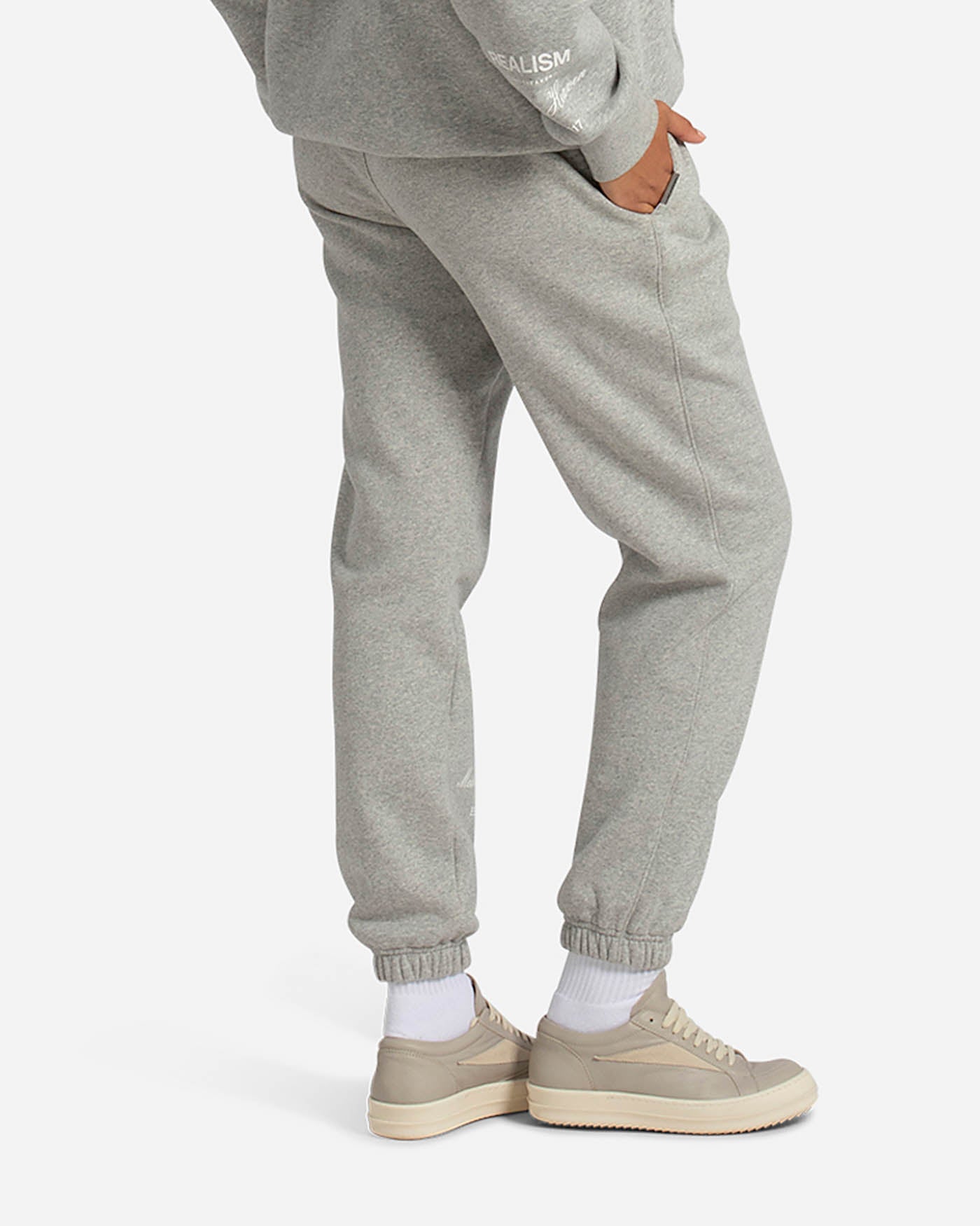 Premium SSS Realism Radiant Sweatpants - Grey Marle Color | Soft & Comfortable Joggers for Men & Women | Perfect for Gym, Lounge & Casual Wear