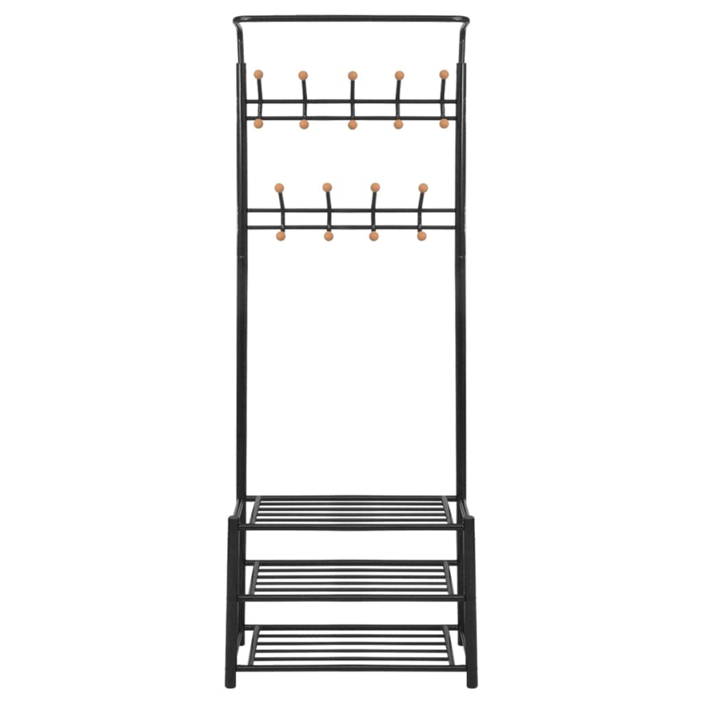 SKM Heavy Duty Clothes Rack with Shoe Storage - 26.8