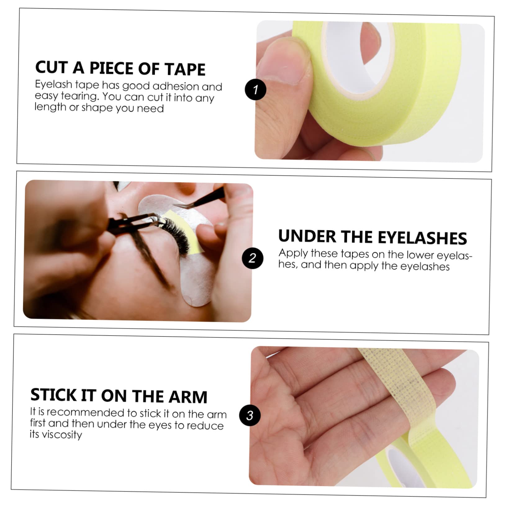 Minkissy Non-Woven Fabric Eyelash Extension Tapes - 4 Rolls Green for Professional Salon & DIY Lash Application - Perfect for Lash Artists, Beauty Salons & Home Use