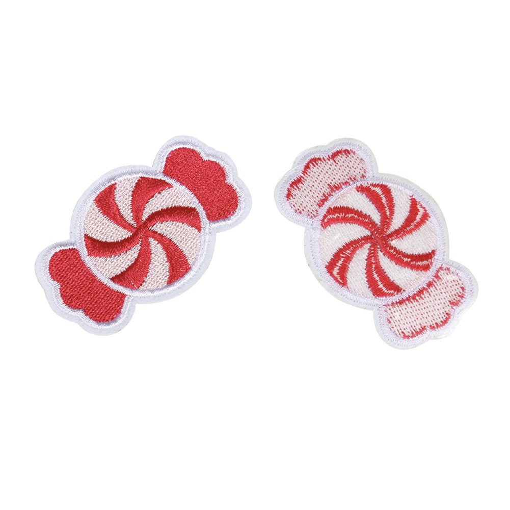 10pcs Iron-On Candy Patches DIY Embroidered Appliques - Sew On Stickers for Clothing, Bags & Accessories - Perfect for Kids' Outfits, Denim Jackets & Backpack Customization