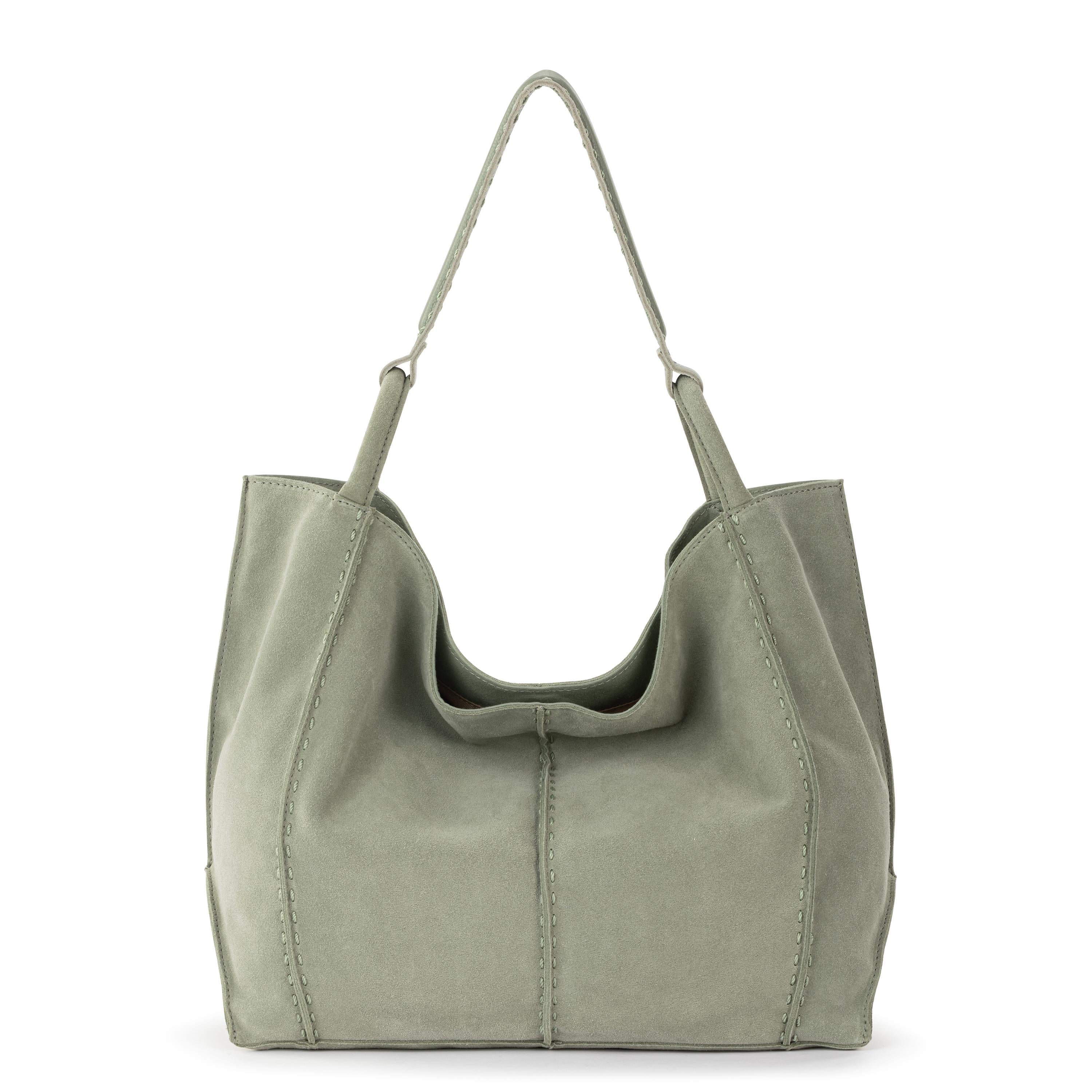 Los Feliz Large Leather Tote Bag - Meadow Suede Handbag for Women, Perfect for Work, Travel & Everyday Use