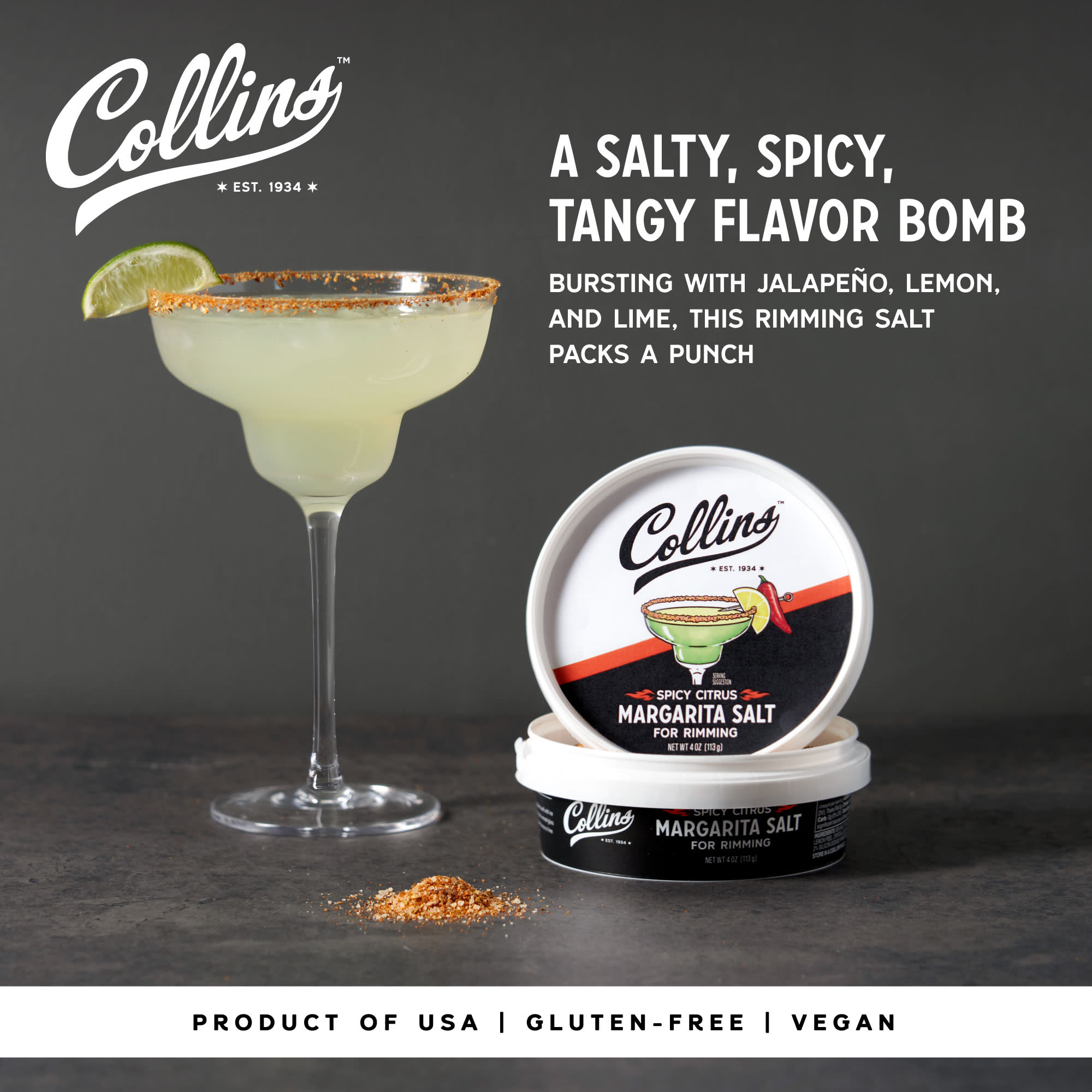 Premium Spicy Citrus Margarita Salt - Zesty Lime & Chili Rim Blend for Cocktails, Margaritas & Tequila Shots - Perfect for Parties, BBQs & Mexican-Themed Events