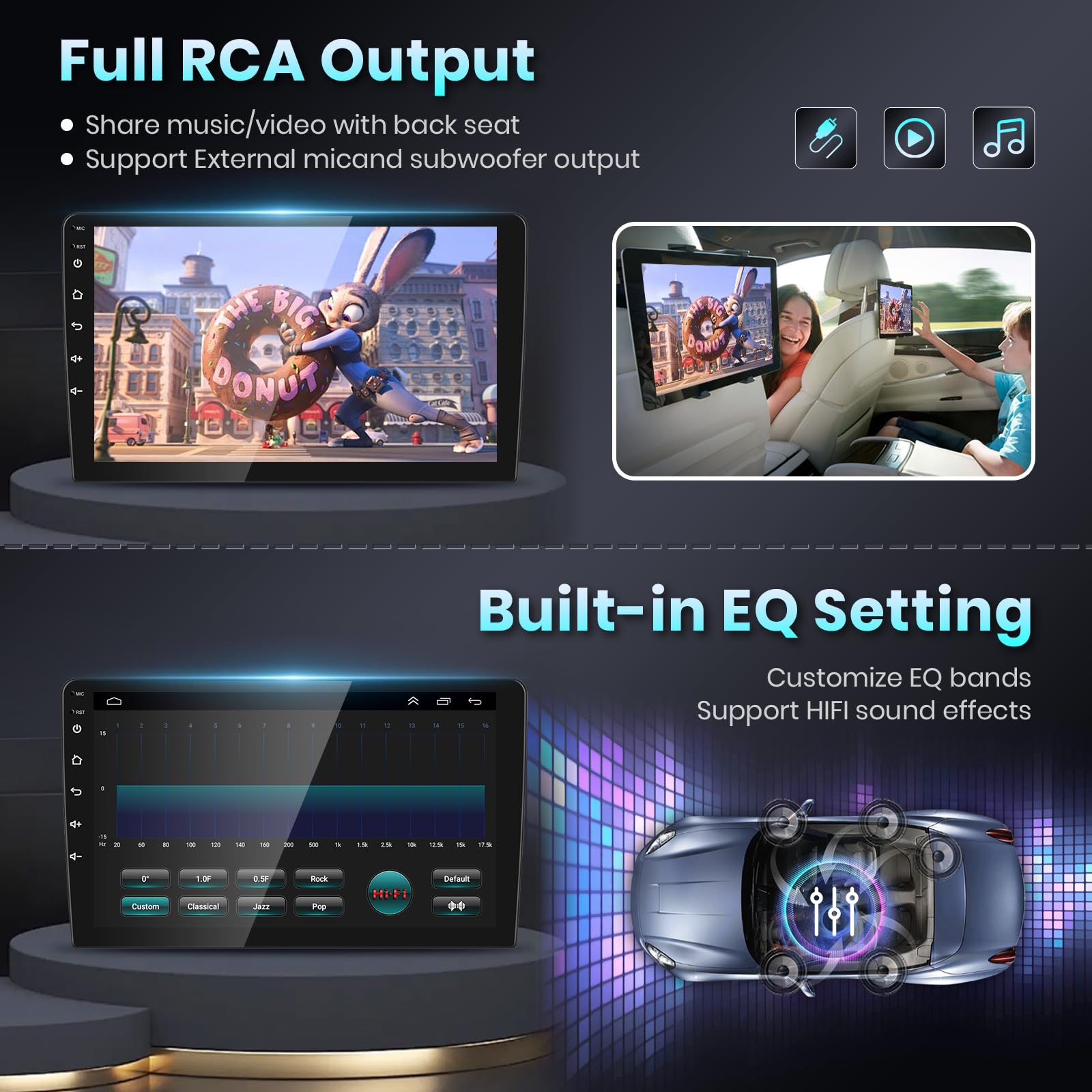 2008-2012 Nissan Altima Car Stereo with Wireless Apple CarPlay & Android Auto - 9