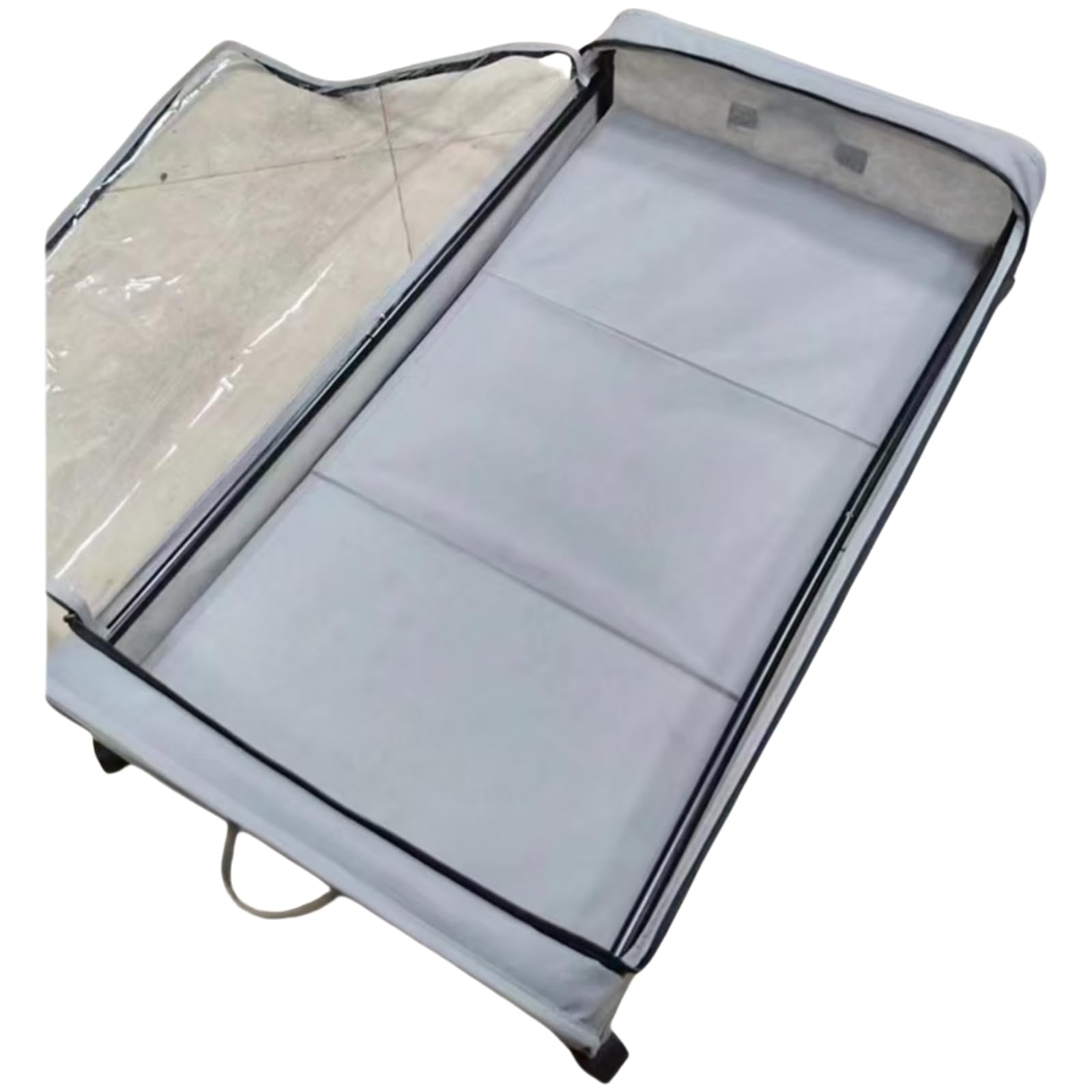 Plastic Storage Box Organizer for Clothes, Books & Home - Multi-Purpose Storage Container with Lid (Gray) - Perfect for Closet, Office & Kids Room Organization