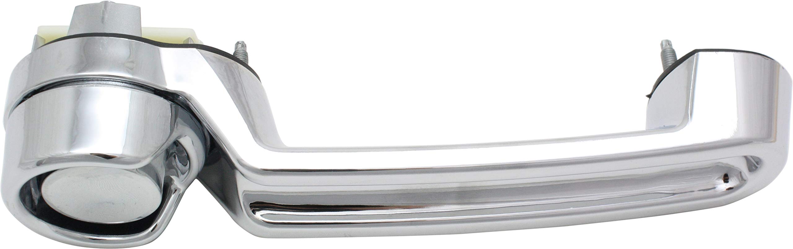 Garage-Pro Chrome Front & Rear Exterior Door Handle Set (4-Piece) for 2007-2017 Jeep Wrangler JK, 2008-2012 Jeep Liberty, 2007-2011 Dodge Nitro - Driver & Passenger Side Replacement - Durable Plastic Construction for Off-Road & Daily Driving