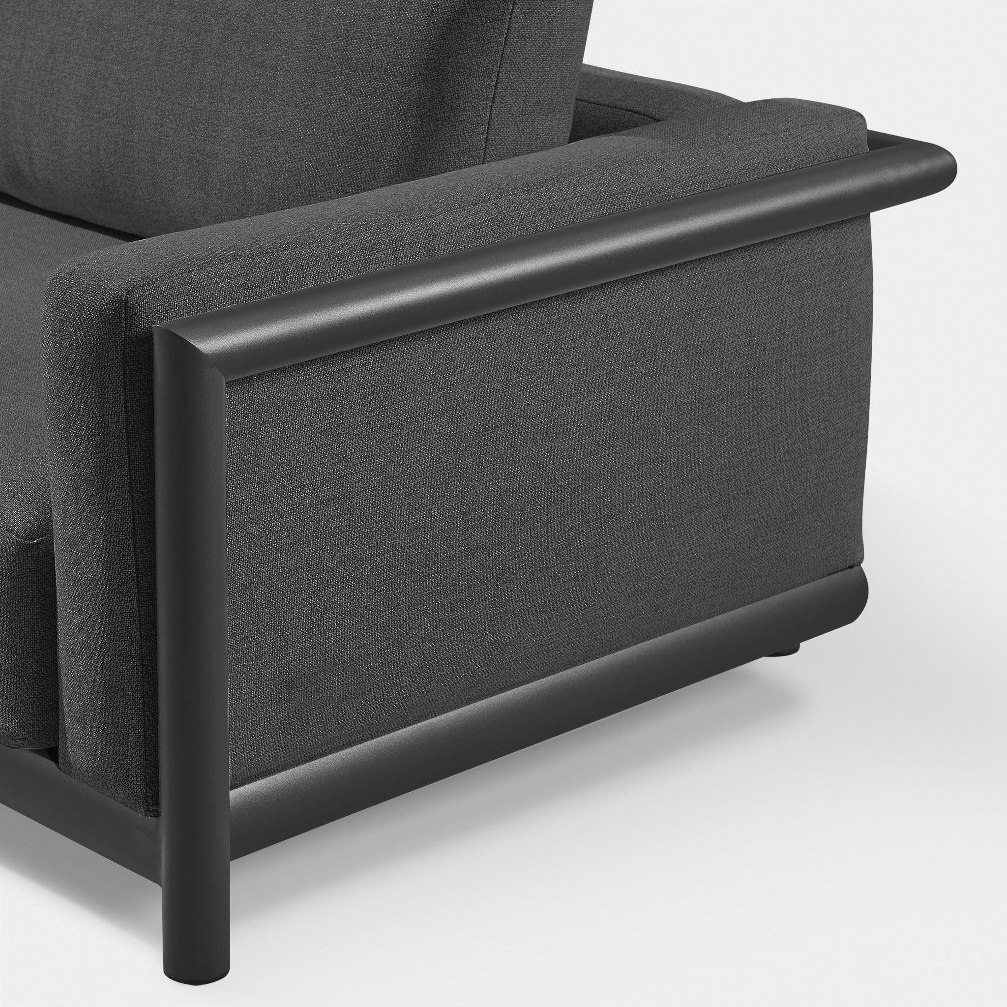 Moab Sofa 108 - Modern 3-Seater Fabric Couch with Sturdy Wooden Legs for Living Room, Lounge, and Office Use