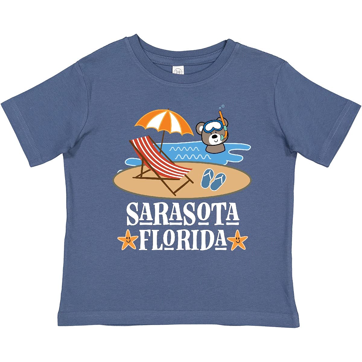 Inktastic Sarasota Florida Beach Vacation Toddler T-Shirt - Cute Summer Outfit for Boys & Girls - Perfect for Beach Trips, Family Vacations & Outdoor Activities