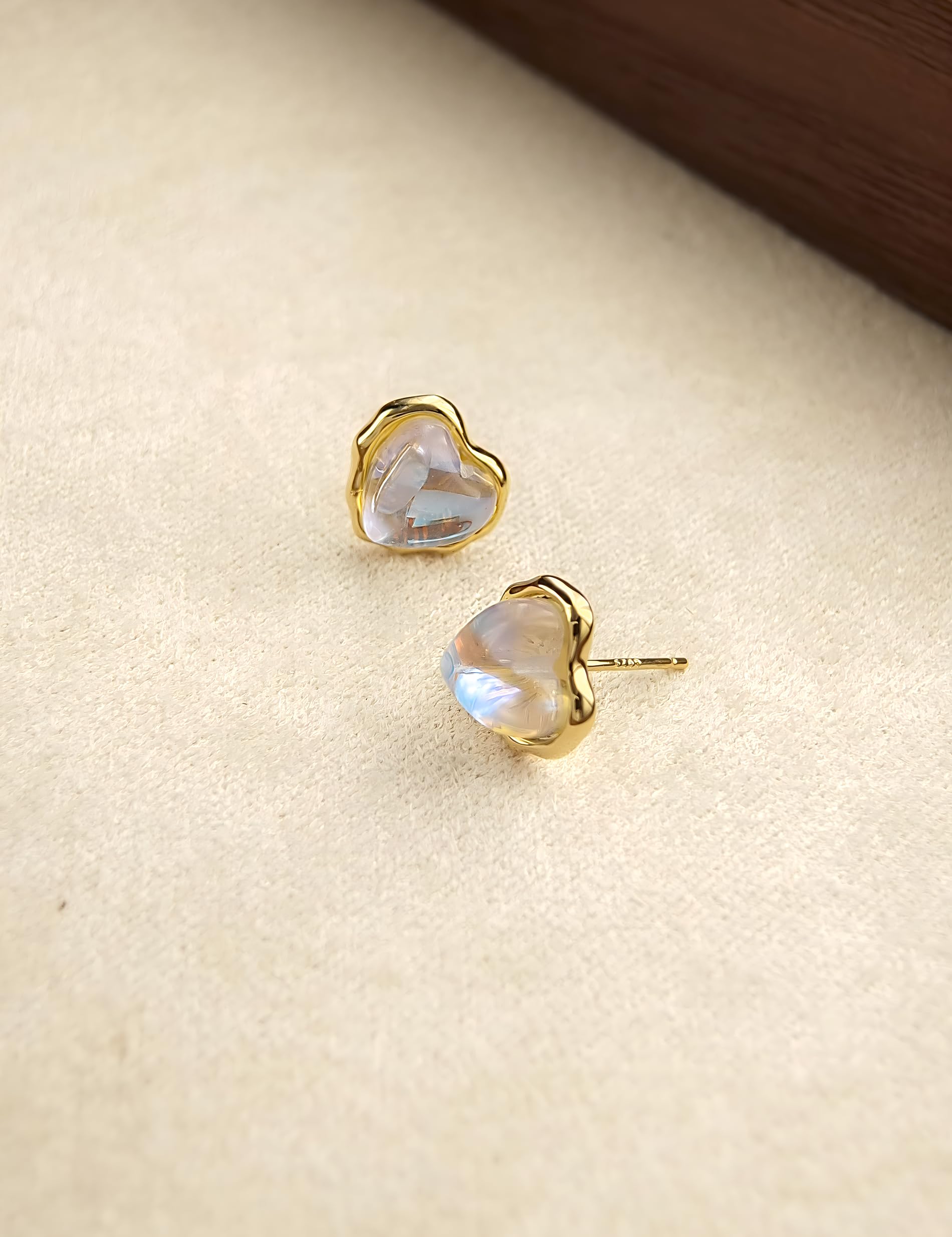 Cubic Zirconia Heart Stud Earrings for Women - 14K White Gold/Gold Plated Dainty Earrings - Perfect for Valentine's Day, Anniversary & Everyday Wear
