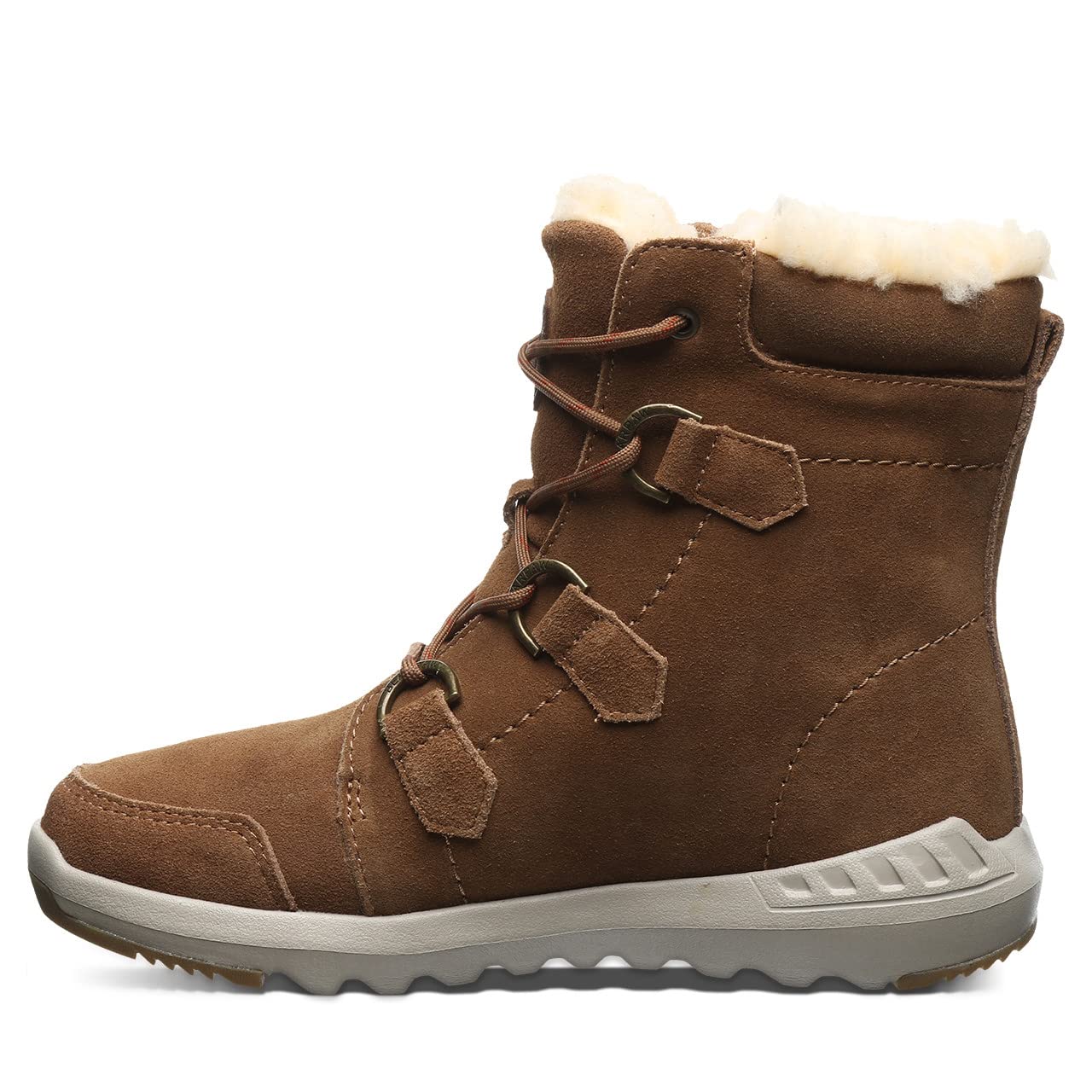 BEARPAW Women's Tyra Suede Lace-Up Boots - Comfortable & Stylish Winter Boots for Women - Perfect for Hiking, Casual Wear & Outdoor Activities