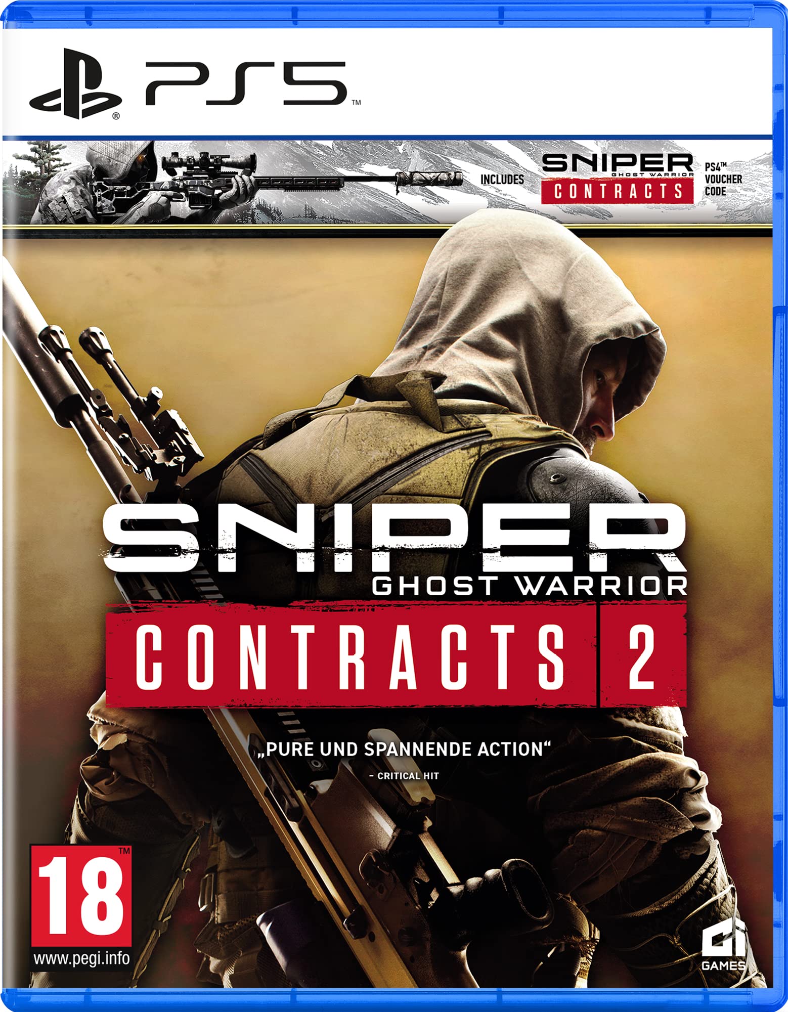 Sniper Ghost Warrior Contracts 1 & 2 Bundle - PS4 & PS5 Game | PEGI Rated | Action-Packed Military Shooter for Tactical Gaming Enthusiasts