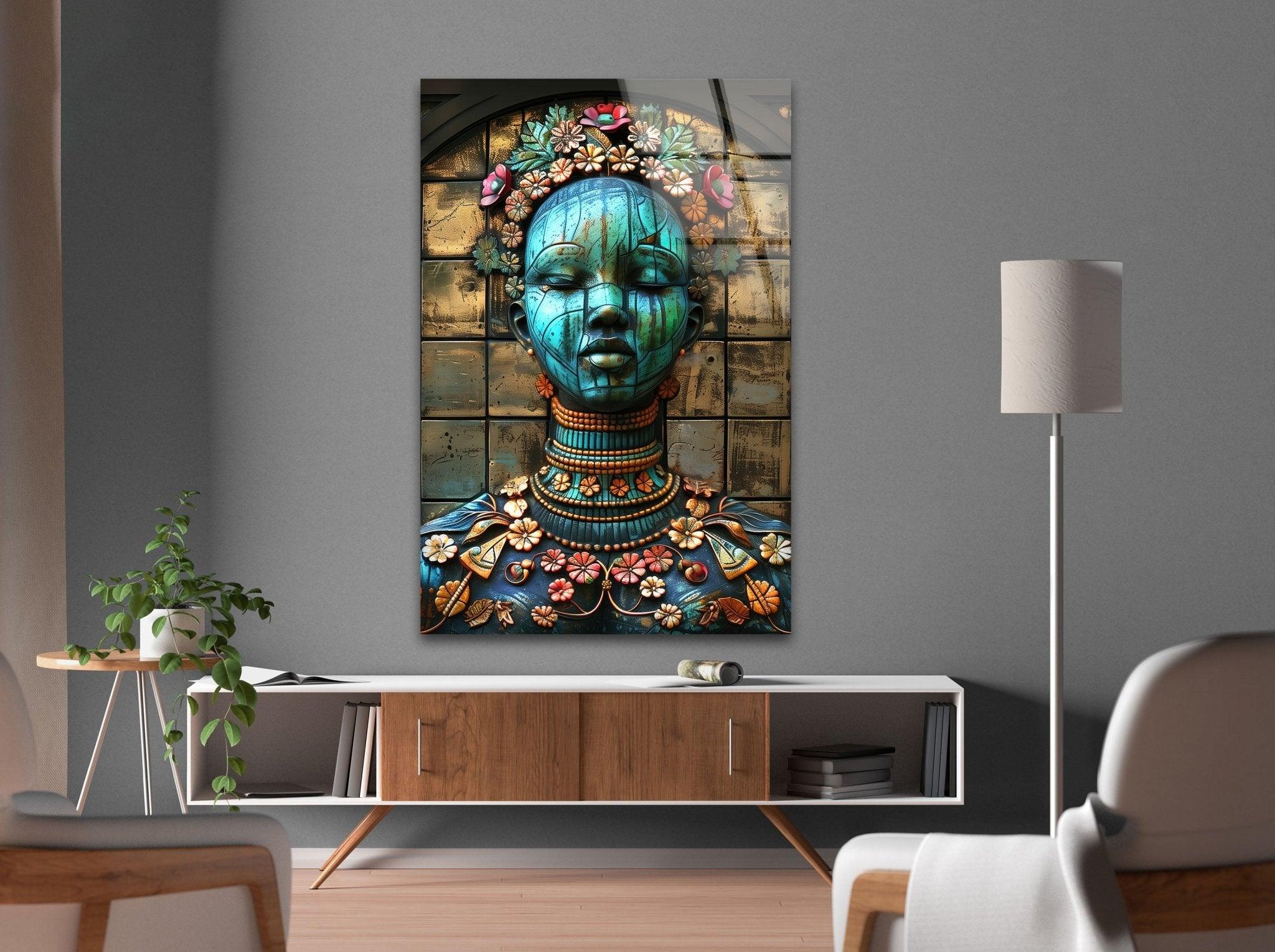 Modern Abstract Glass Wall Sculpture - Handmade 3D Art Decor for Living Room, Bedroom & Office | Elegant Home & Interior Design Accent