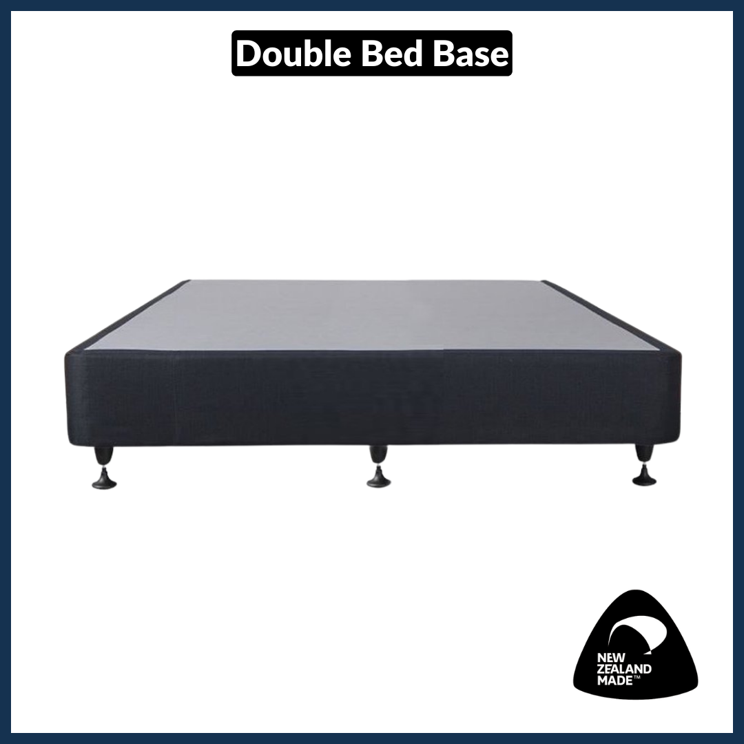 Double Bed Base - NZ Made - Sturdy & Durable Bed Frame for Master Bedroom or Guest Room