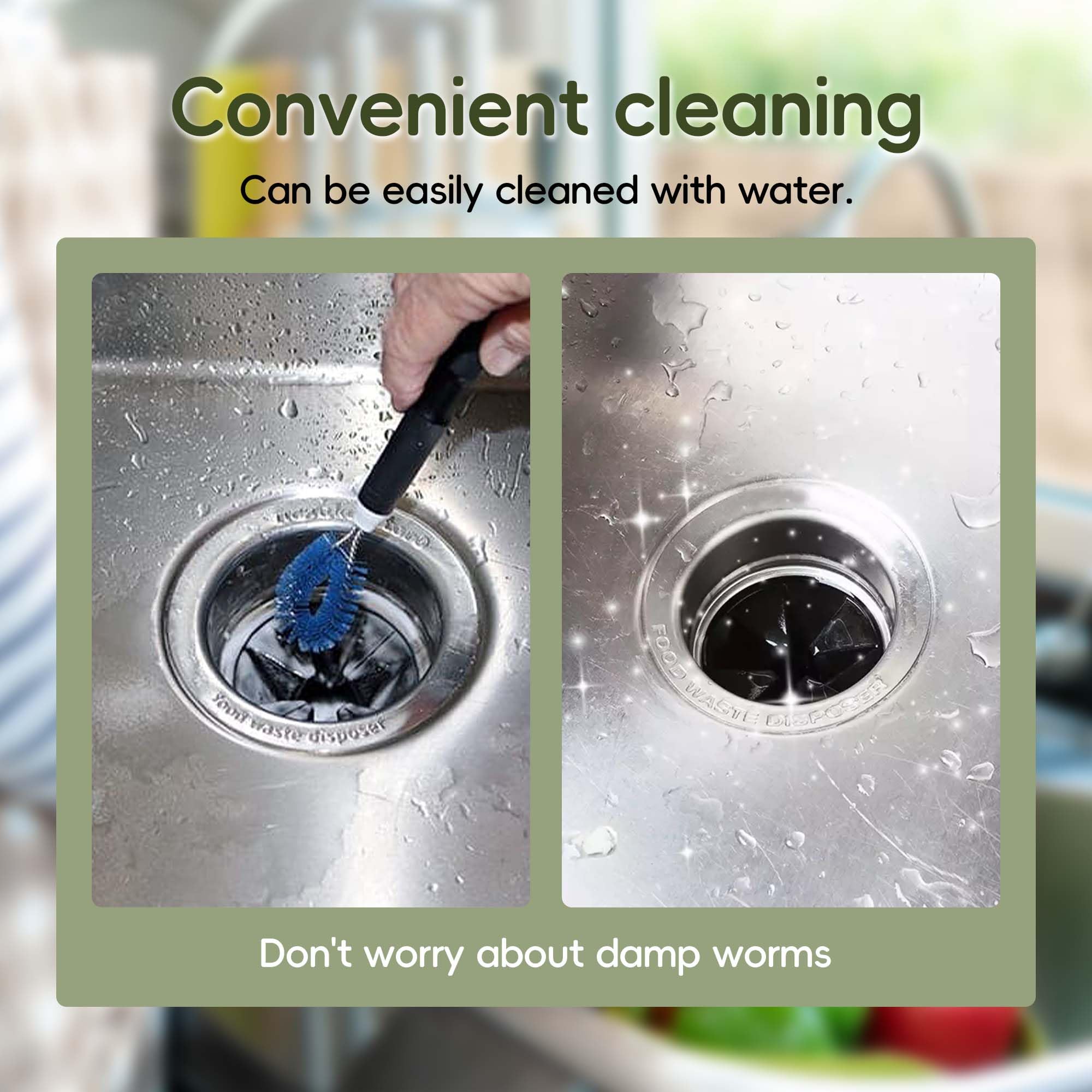 3 3/8 Inch Garbage Disposal Splash Guard - Quiet Collar Drain Plug Replacement for InSinkErator Evolution Series (2-Pack) | Durable Sink Baffle Accessories for Kitchen Waste Disposer | Perfect for Preventing Water Splashes While Washing Dishes