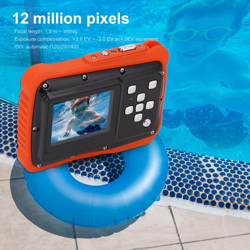 Waterproof Kids Digital Camera 1080P HD - 2.0 Inch Screen Underwater Camera for Children Ages 3-14 - 3M/10FT Waterproof & Dustproof - Perfect for Swimming, Beach, Pool & Outdoor Adventures