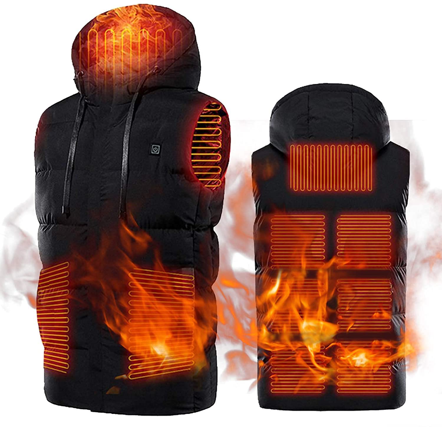 Heated Unisex Vest for Men & Women - Lightweight Electric Warm Gilet Jacket with USB Heating | Perfect for Winter Outdoor Activities, Camping, Hiking and Cold Weather Commute