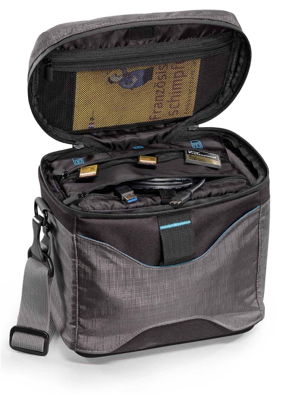 99540 X-CU Outdoor Maxima 200 DSLR Camera Bag - Waterproof Medium Size DSLR Case for Canon Nikon Sony (Grey/Black) - Perfect for Hiking, Travel & Photography Adventures