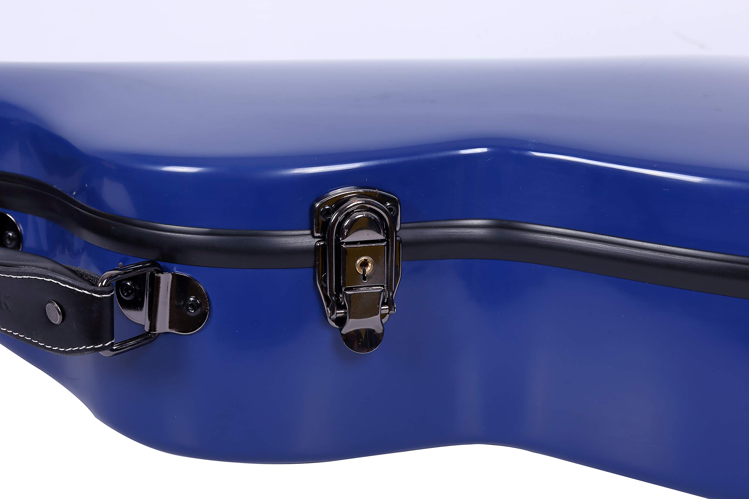 Premium Crossrock 3/4 Size Classical Guitar Hard Case - Fiberglass Hardshell with Backpack Straps, Navy Blue (CRF1000CTNVBL) | Perfect for Travel, School & Professional Musicians