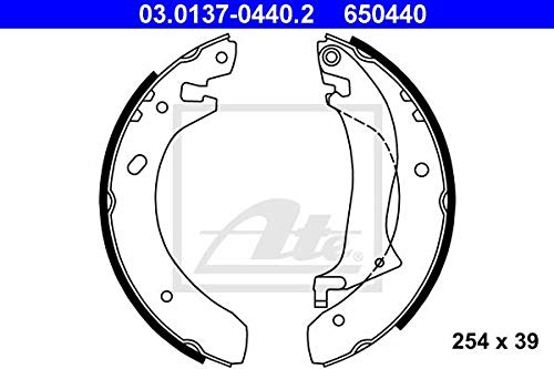 ATE 03013704402 Drum Brake Shoe Set - High Performance Brake Shoes for Cars & Trucks - Perfect for Daily Commuting & Heavy-Duty Driving
