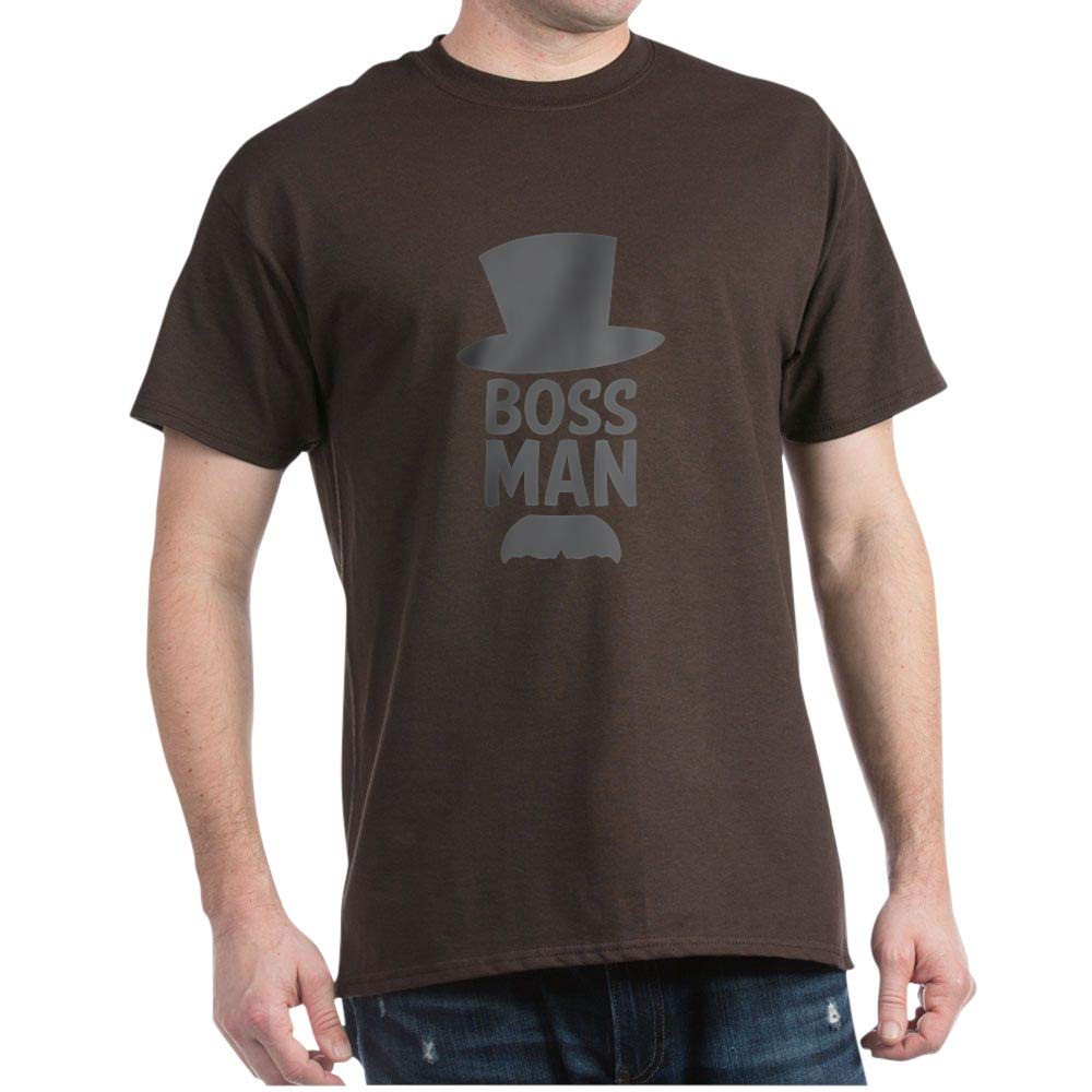 Boss Man Dark Graphic T-Shirt for Men - Funny Work Office Casual Tee - Perfect for Gifts, Parties & Everyday Wear