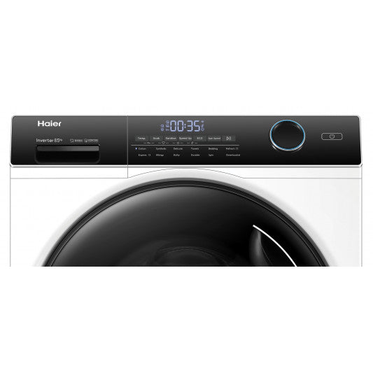 Haier 8.5KG Front Load Washing Machine HWF85AN1 - Energy Efficient, Quiet Operation for Apartments & Small Homes - Perfect for Laundry Rooms & Compact Spaces