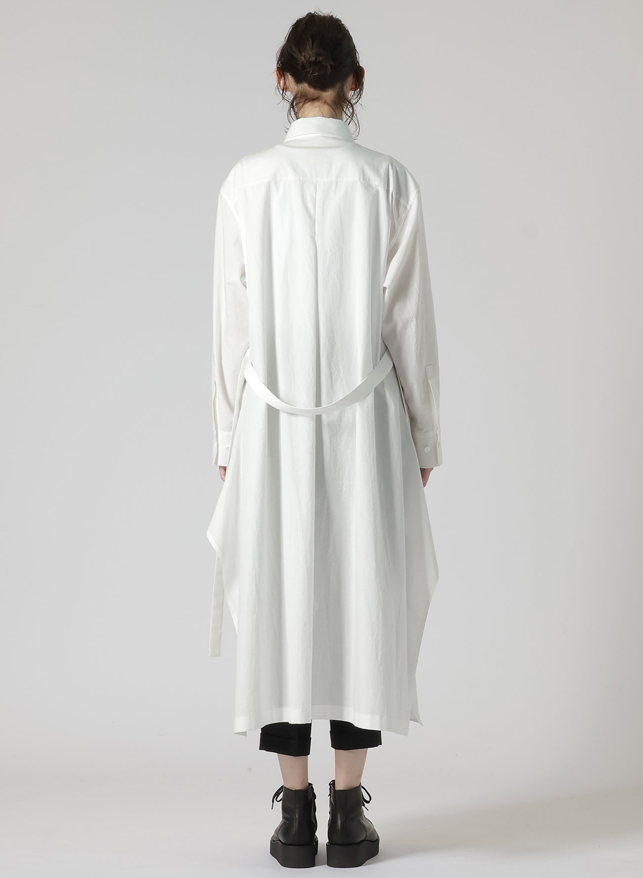 Soft Cotton Broadcloth Draped Shirt Dress for Women - Casual & Elegant Style for Office, Date Night & Summer Outings