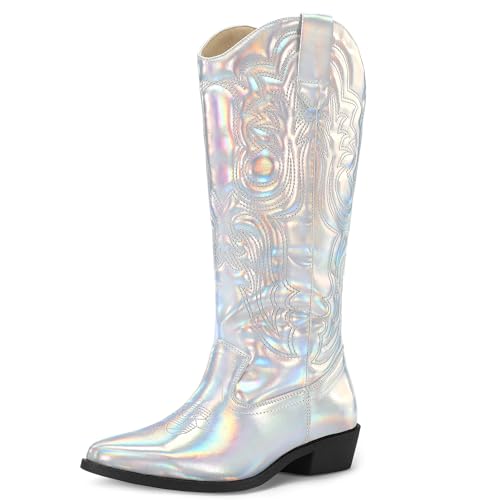 Metallic Iridescent Silver