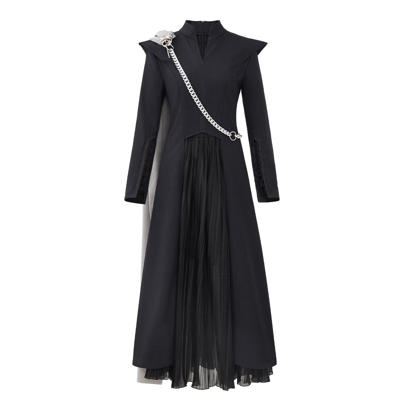 Starfun Women's Dragon Mother Black Dress Cosplay Costume Full Set - Game of Thrones Daenerys Targaryen Costume for Halloween, Cosplay Events & Themed Parties