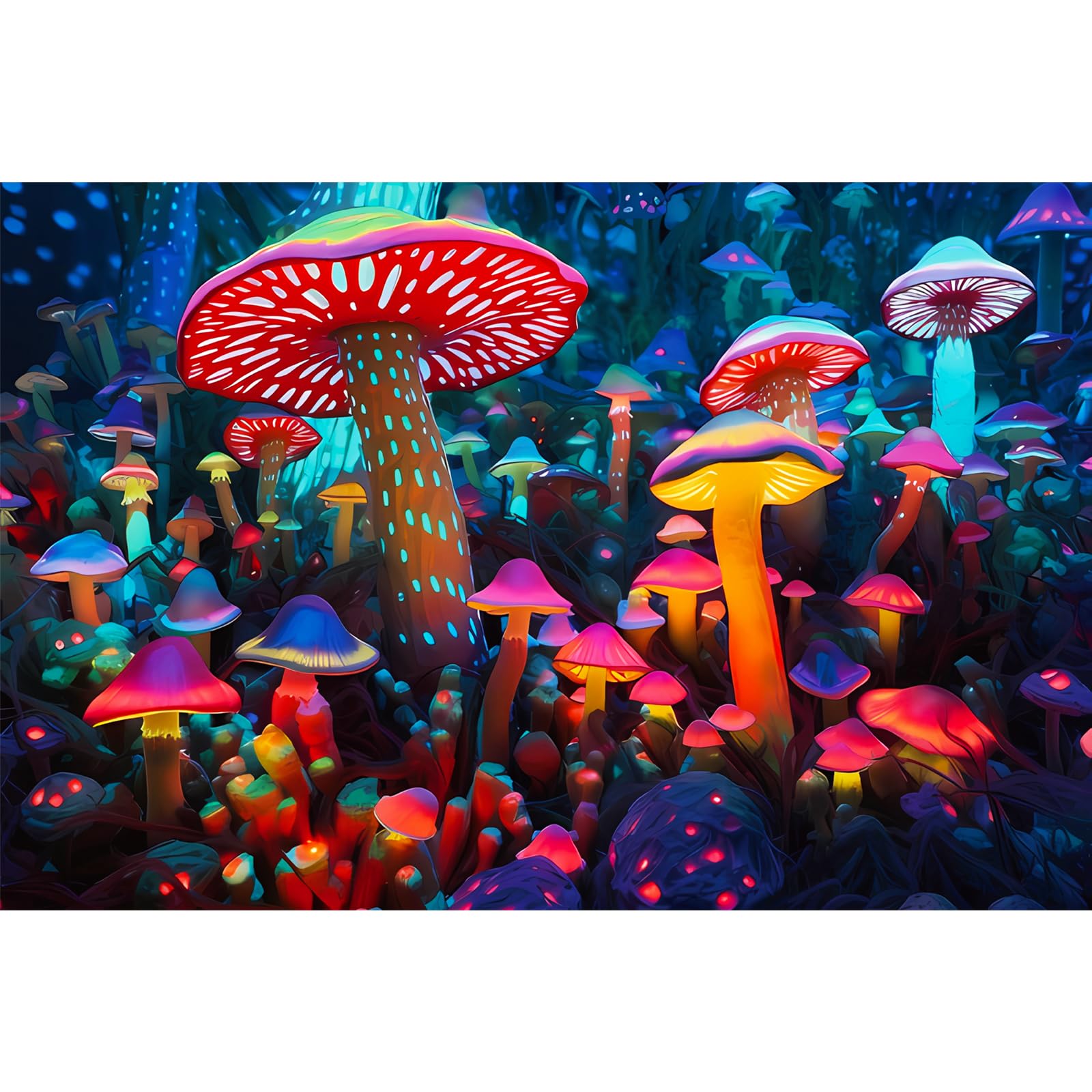 1000 Piece Mushroom Puzzle for Adults - Premium Wooden Jigsaw Puzzle with Thick Sturdy Pieces - Challenging Family Activity & Great Gift Idea (29 x 20 Inches) - Perfect for Home Decor, Stress Relief & Cognitive Development