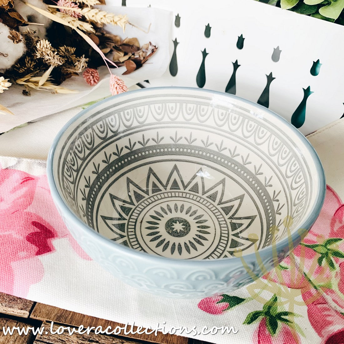 Bohemian Embossed Dinnerware Set - 50% Off + Buy 1 Get 1 Free - Perfect for Boho Chic Dining, Wedding Registry & Home Decor
