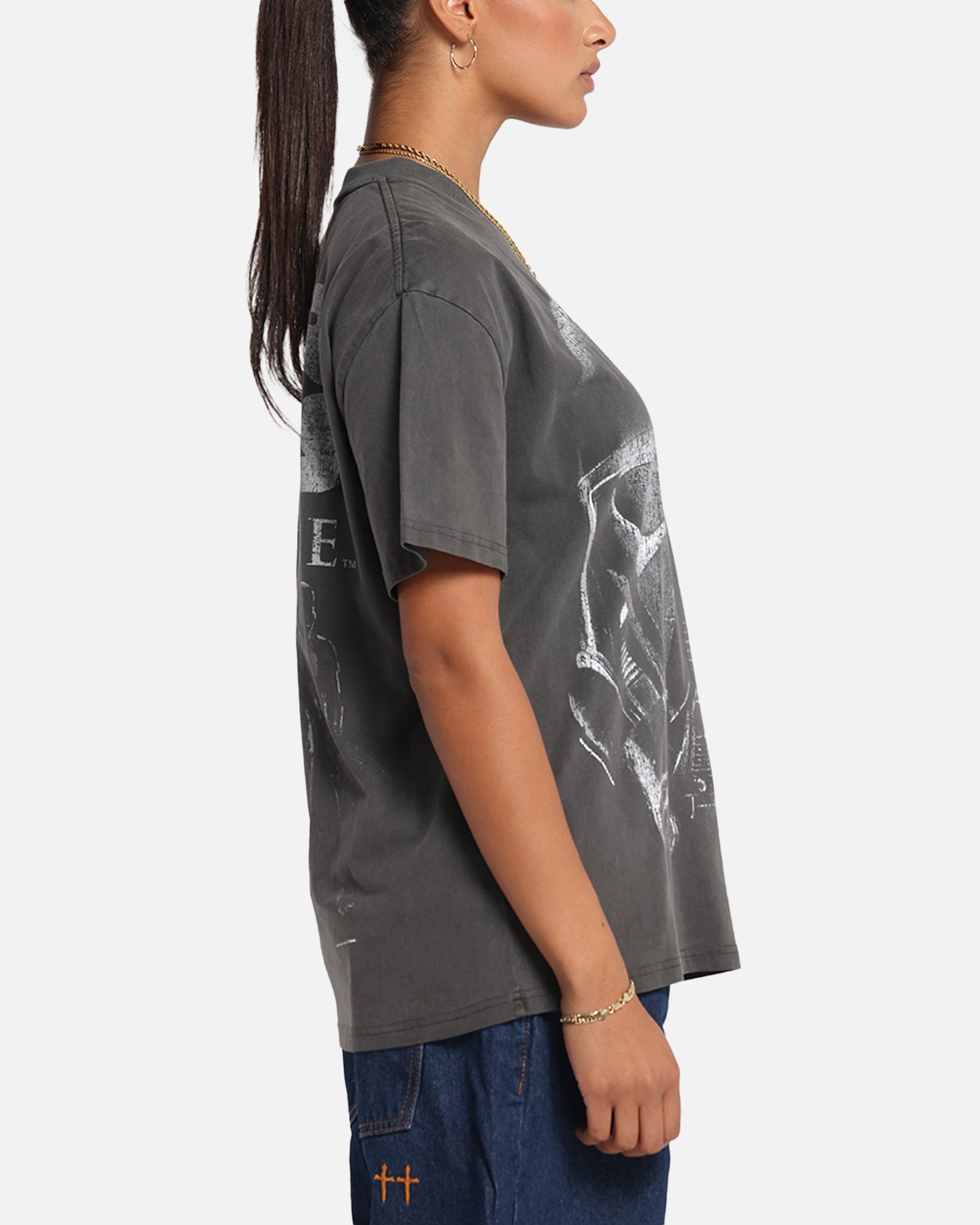 73 Studio Star Wars Death Trooper Vintage T-Shirt - Black Wash - Officially Licensed - Perfect for Cosplay, Conventions & Everyday Wear