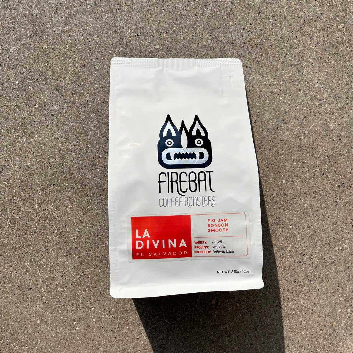 Premium Firebat El Salvador La Divina Whole Bean Coffee - 12oz Bag | Single Origin Arabica | Rich & Smooth Flavor | Perfect for Morning Brew, Office Coffee Break & Gift Giving