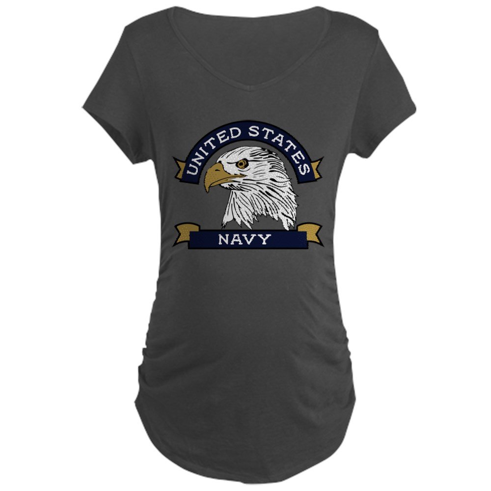United States Navy Eagle Maternity T-Shirt - Comfortable Navy Mom Pregnancy Tee for Military Families & Patriotic Moms | Perfect for Navy Baby Showers, Military Apparel & Proud Mom Outfits