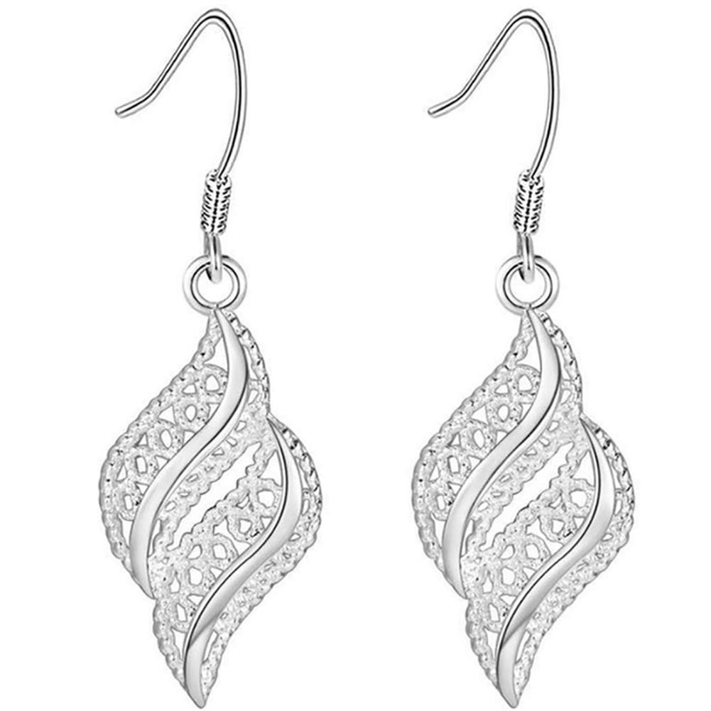 Elegant Hollow Geometric Hook Earrings for Women - Stylish Party & Club Jewelry - Perfect for Evening Events, Weddings & Date Nights