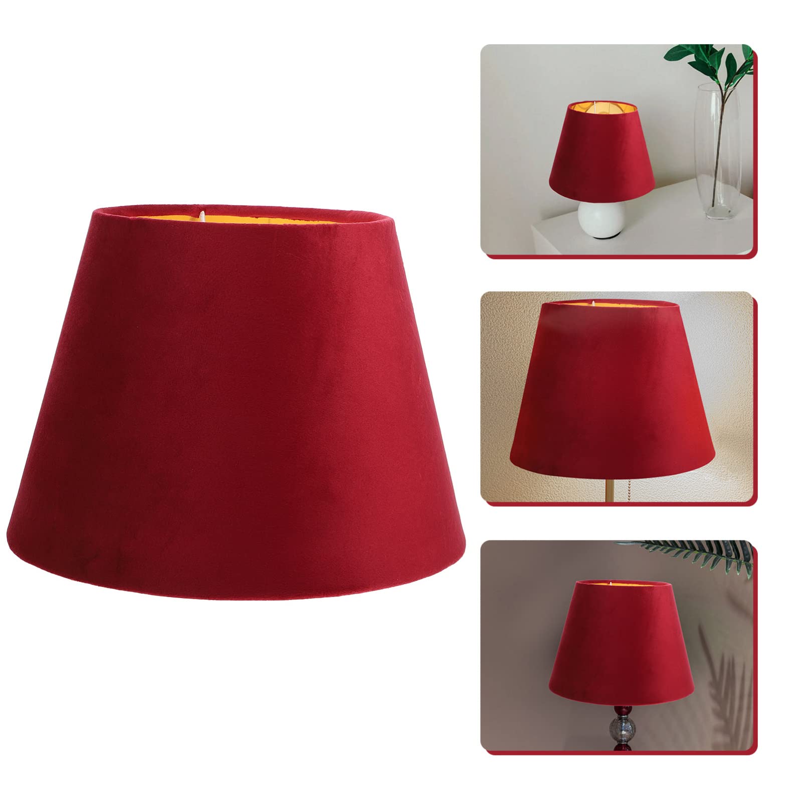Beaupretty Small White Lamp Shade - Replacement Fabric Cloth Light Cover for Table Lamps & Floor Lights, Clip-On Boho Style, E27 Base - Perfect for Bedroom, Living Room, and Office Decor