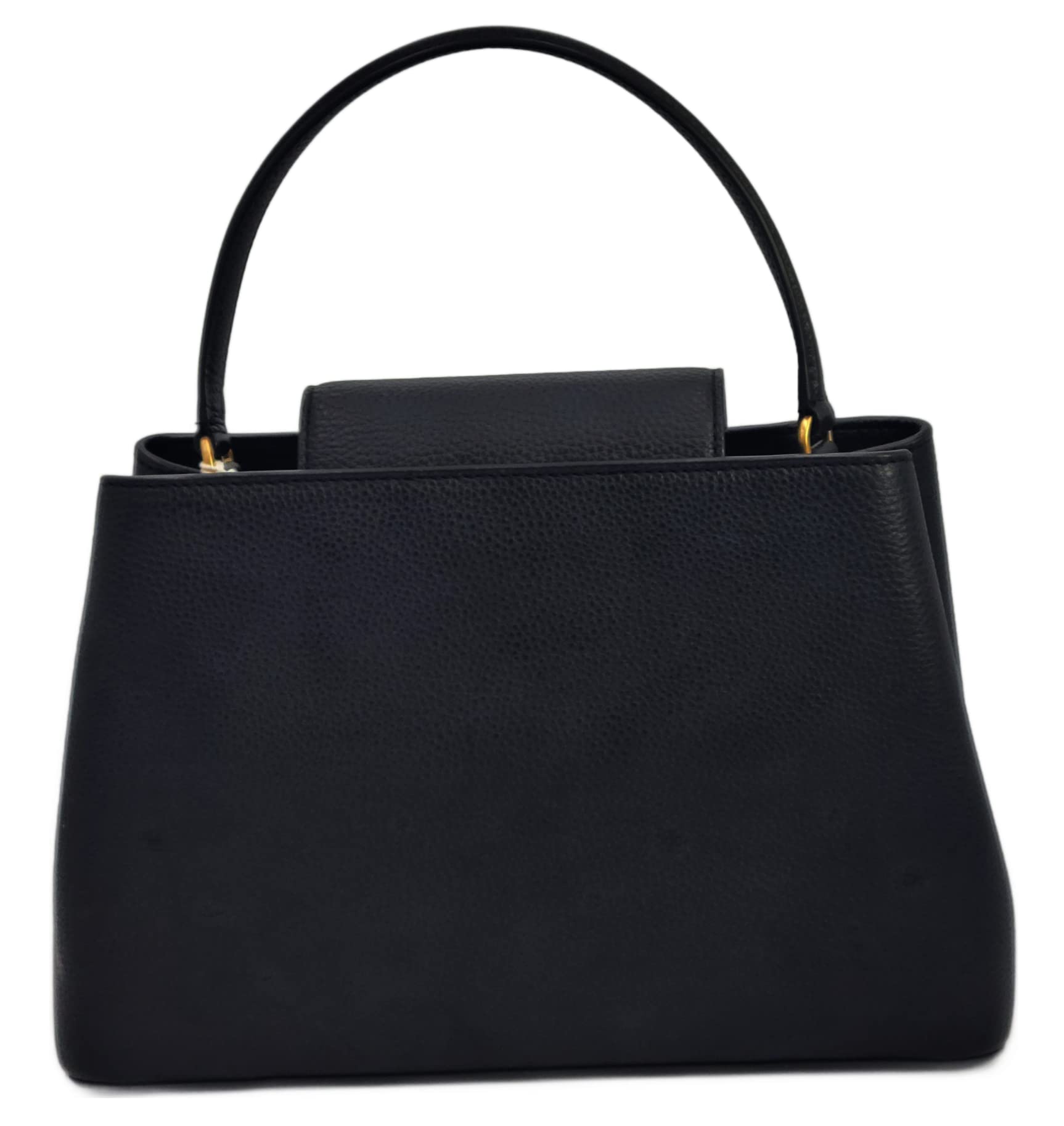 Tory Burch Britten Black Pebbled Leather Satchel Bag with Gold Hardware for Women | Perfect for Work, Travel & Everyday Use