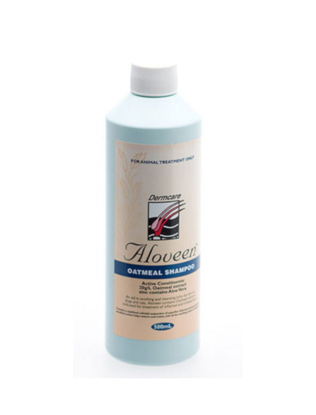 Dermcare Aloveen Oatmeal Shampoo for Dogs & Cats - 250ml/500ml - Soothing & Moisturizing Pet Shampoo for Dry, Itchy Skin - Vet Recommended for Allergy Relief & Skin Care - Perfect for Bath Time & Grooming Routine