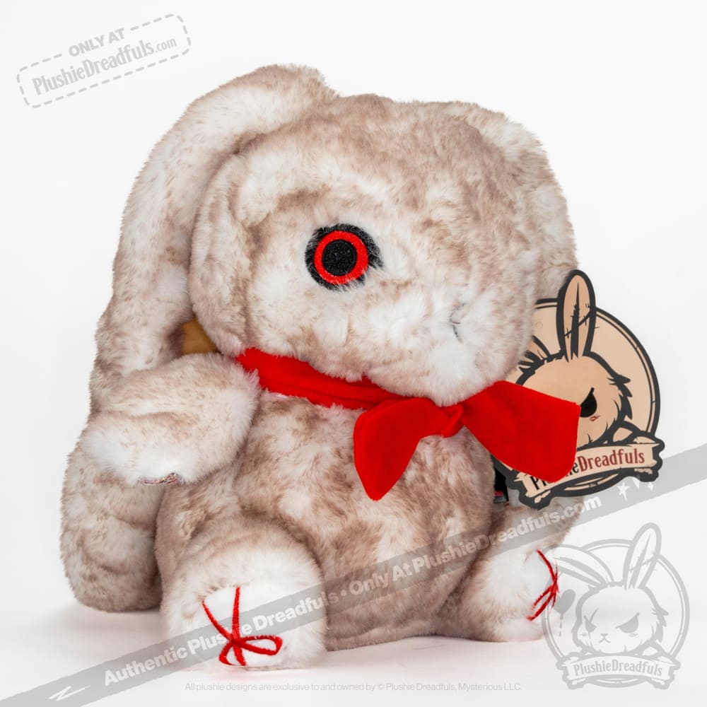Plushie Dreadfuls Workaholic Rabbit Stuffed Animal - Soft Cuddly Stress Relief Toy for Office Workers & Gift for Professionals