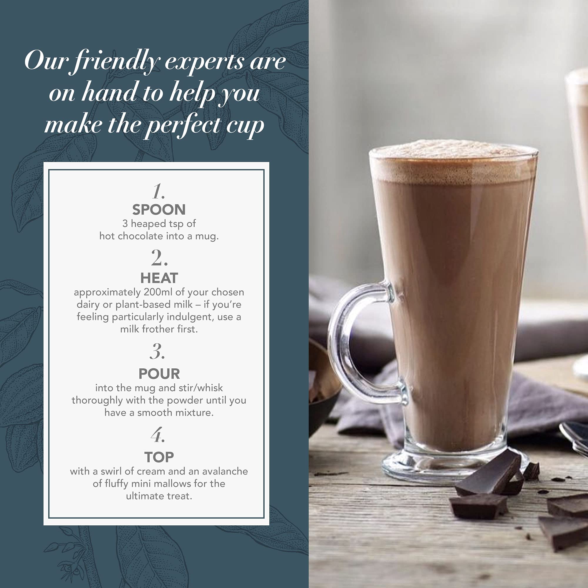 Whittard of Chelsea Premium Hot Chocolate Mix - Gourmet Milk, Dark & White Chocolate Cocoa Powder for Baking & Desserts, Vegetarian-Friendly (3 Flavors, 1 Count) - Perfect for Cozy Nights, Holiday Gifts & Hot Cocoa Bars
