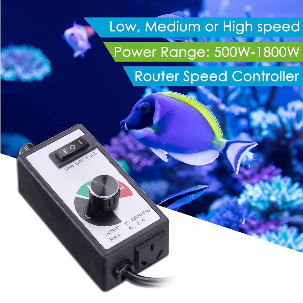 TheLAShop Max 1800W Hydroponic Inline Fan with 3-Speed Controller - High CFM Grow Tent Ventilation for Indoor Gardening & Greenhouse Air Circulation