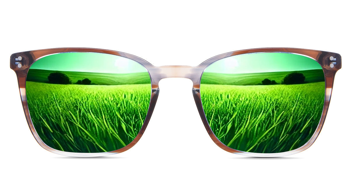 Milong Men's Prescription Sunglasses - UV Protection, Polarized Lenses for Driving, Fishing & Outdoor Activities