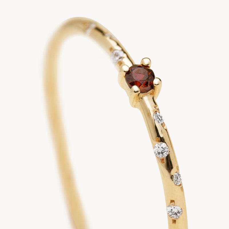 Dainty Starry Birthstone Ring - Elegant Zodiac Jewelry for Women, Personalized Gift for Her - Perfect for Birthdays, Anniversaries & Special Occasions
