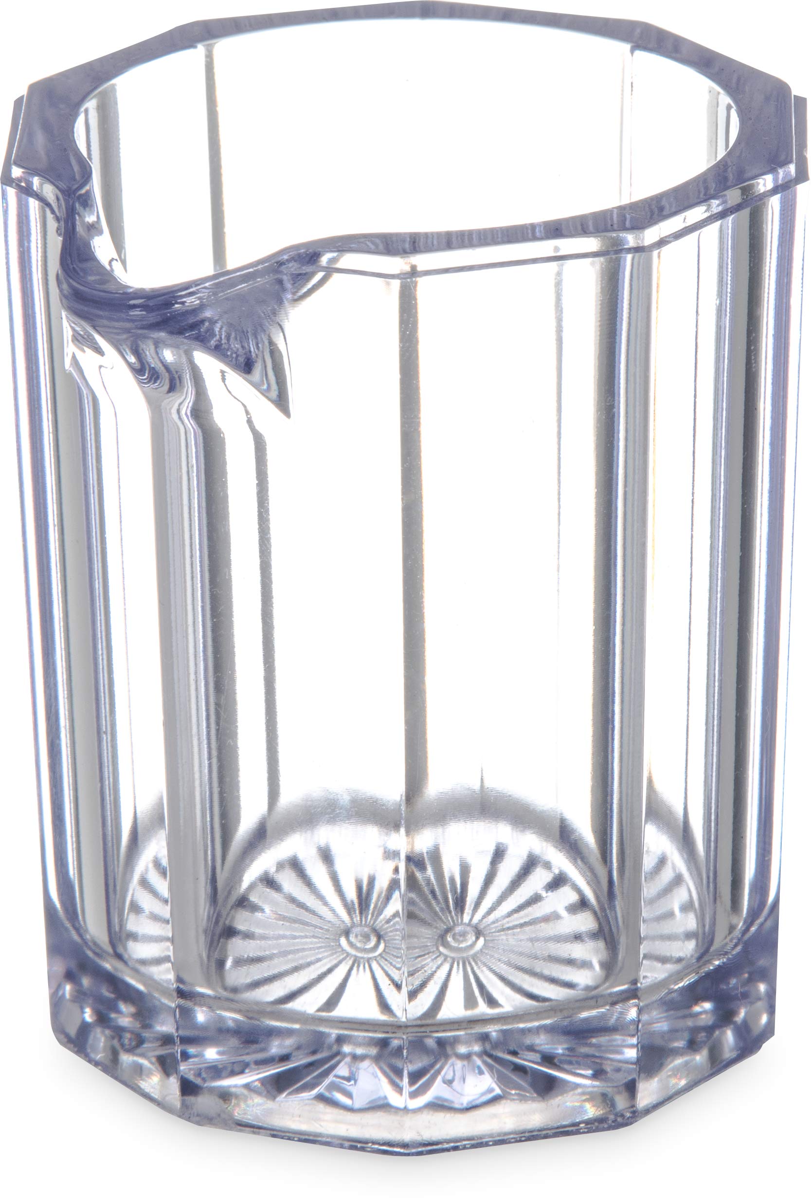 Carlisle FoodService Products 2.1 oz Clear Plastic Syrup Pitcher & Creamer Pitcher - Durable Kitchen, Home & Restaurant Use for Coffee, Tea, Pancakes & Desserts