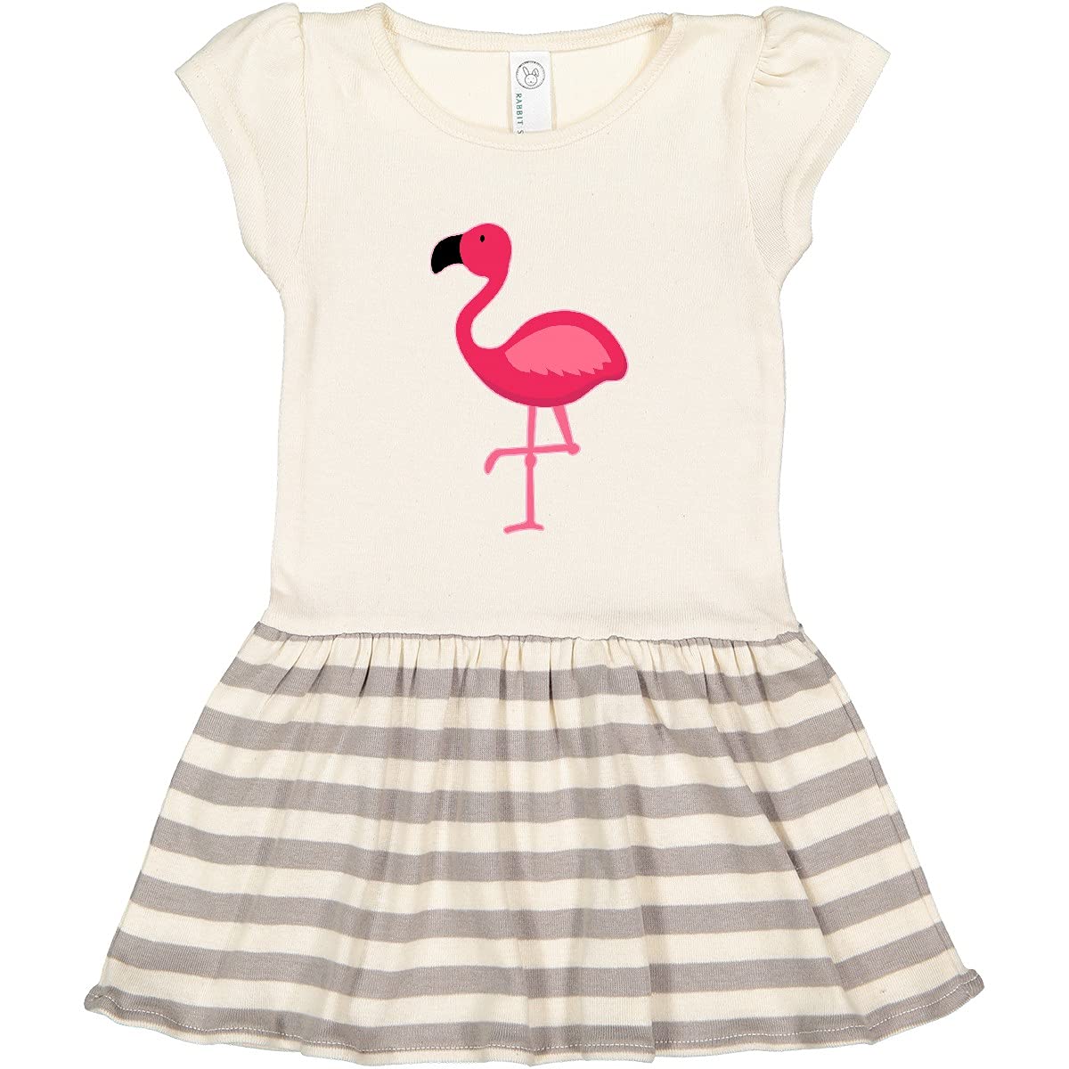 Inktastic Pink Flamingo Toddler Dress - Cute Flamingo Print Girls Summer Outfit for Beach, Party & Playtime