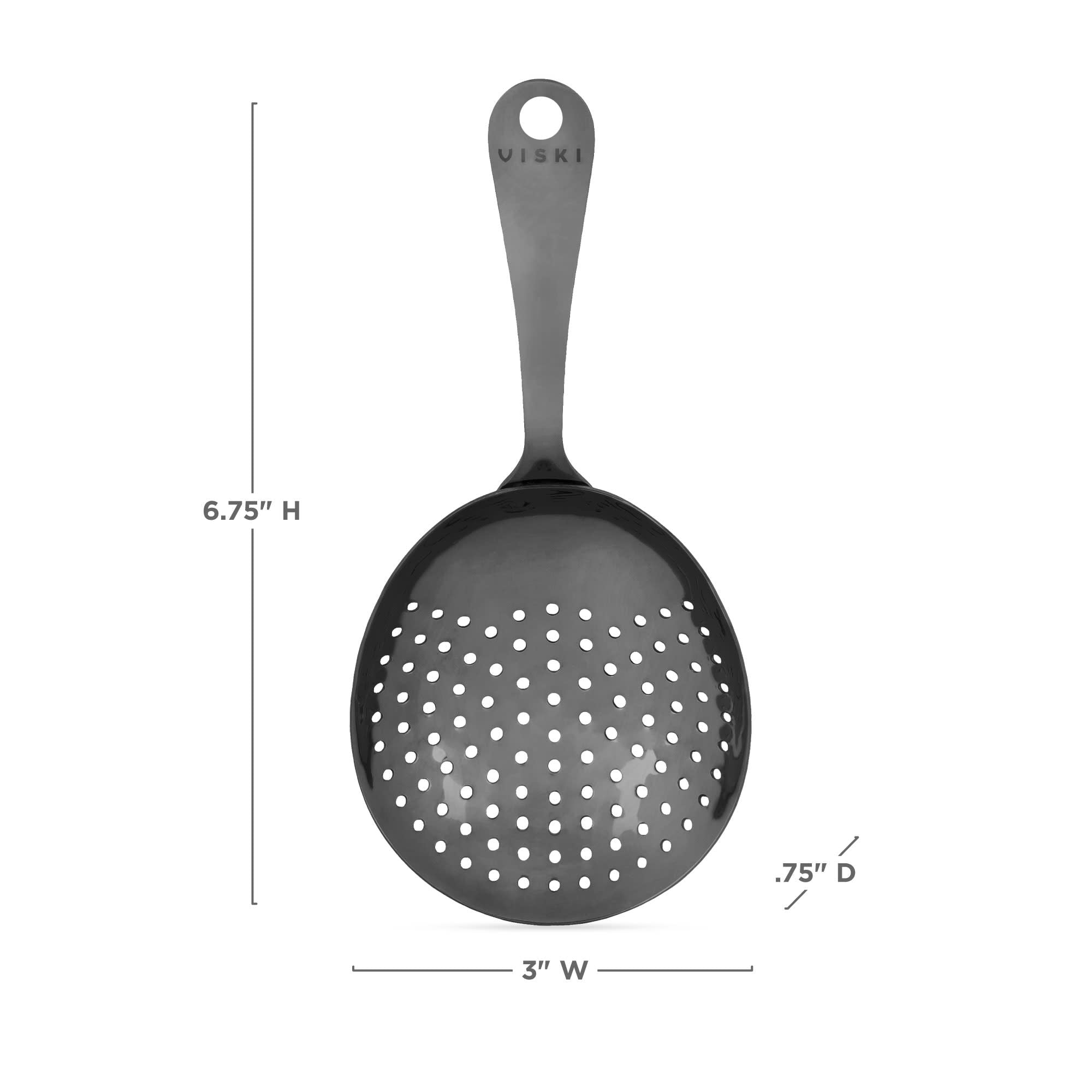 Warren Julep Strainer - Premium Stainless Steel Cocktail Strainer for Mint Juleps, Mojitos & More - Perfect for Home Bars & Mixology Enthusiasts