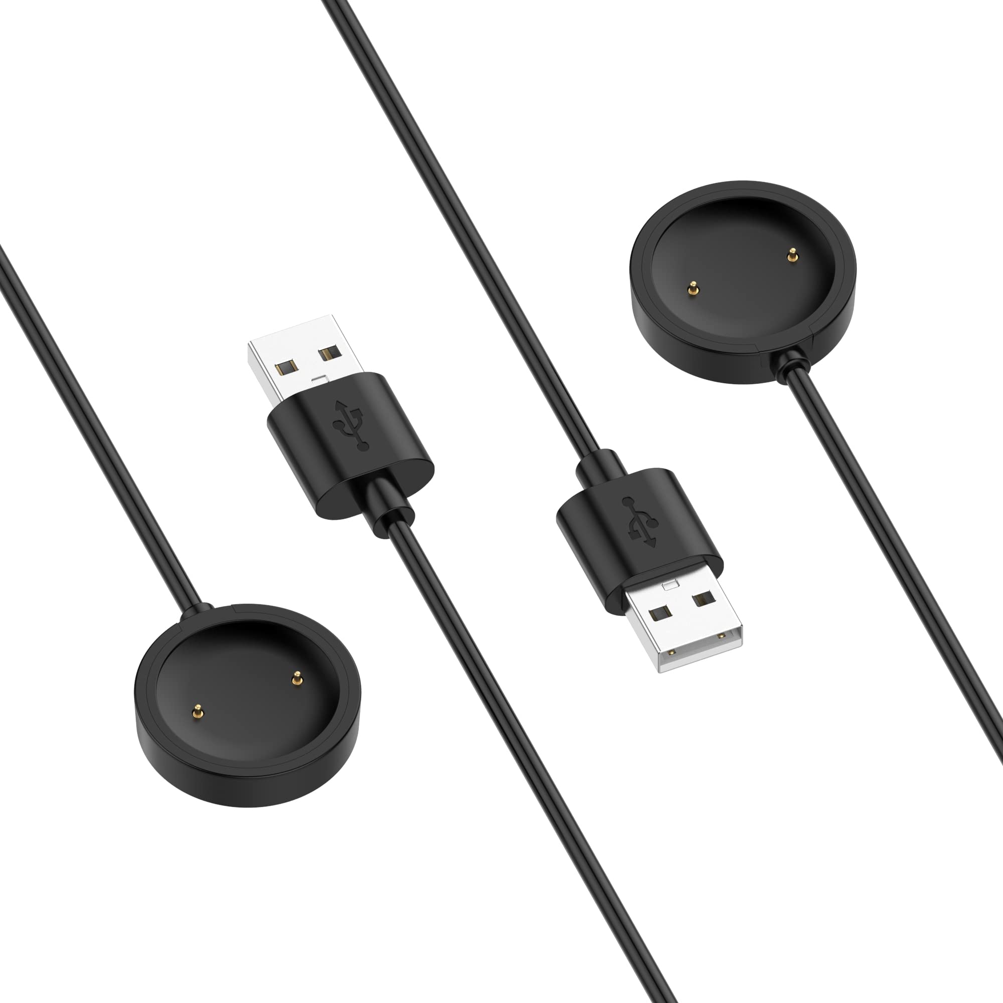 FitTurn 2-Pack 3.3FT Replacement Charging Cable Dock for Mibro X1/Color/Lite Smartwatch - Fast Charging Adapter with Durable Cord - Perfect for Home, Office & Travel Use