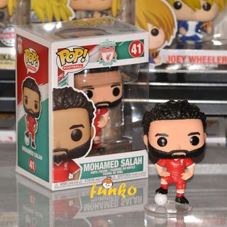 Funko POP! Vinyl Figure: Liverpool FC Mohamed Salah - Collectible Soccer Player Statue for Fans & Gift Ideas - Perfect for Home Decor, Office Display, and Sports Memorabilia Collections