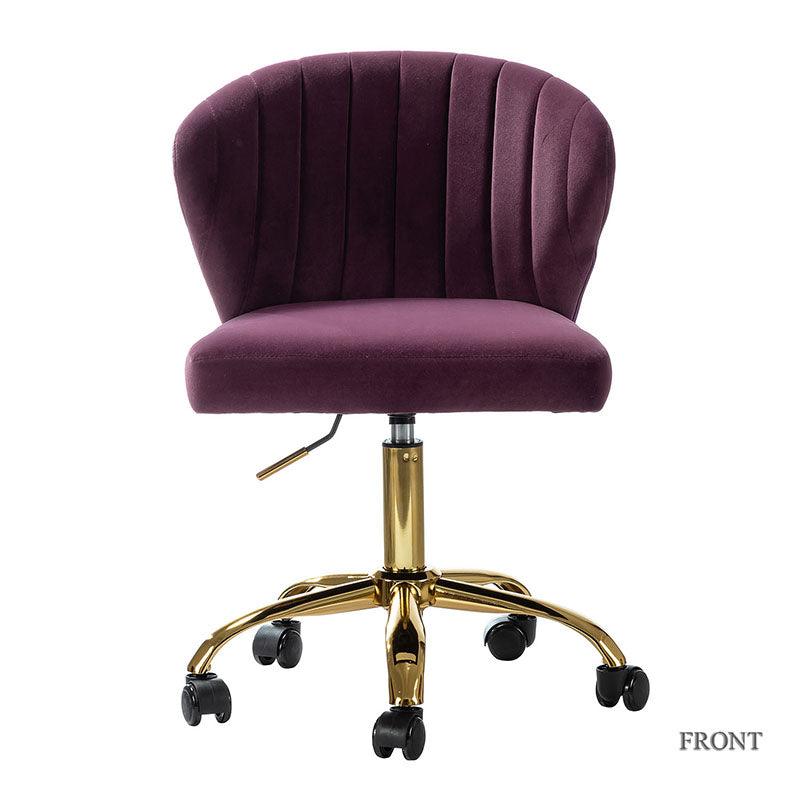 Premium Chandra Velvet Office Chair - Ergonomic Executive Desk Chair with Lumbar Support for Home & Office Workspaces - Comfortable Modern Computer Chair for Long Hours of Sitting