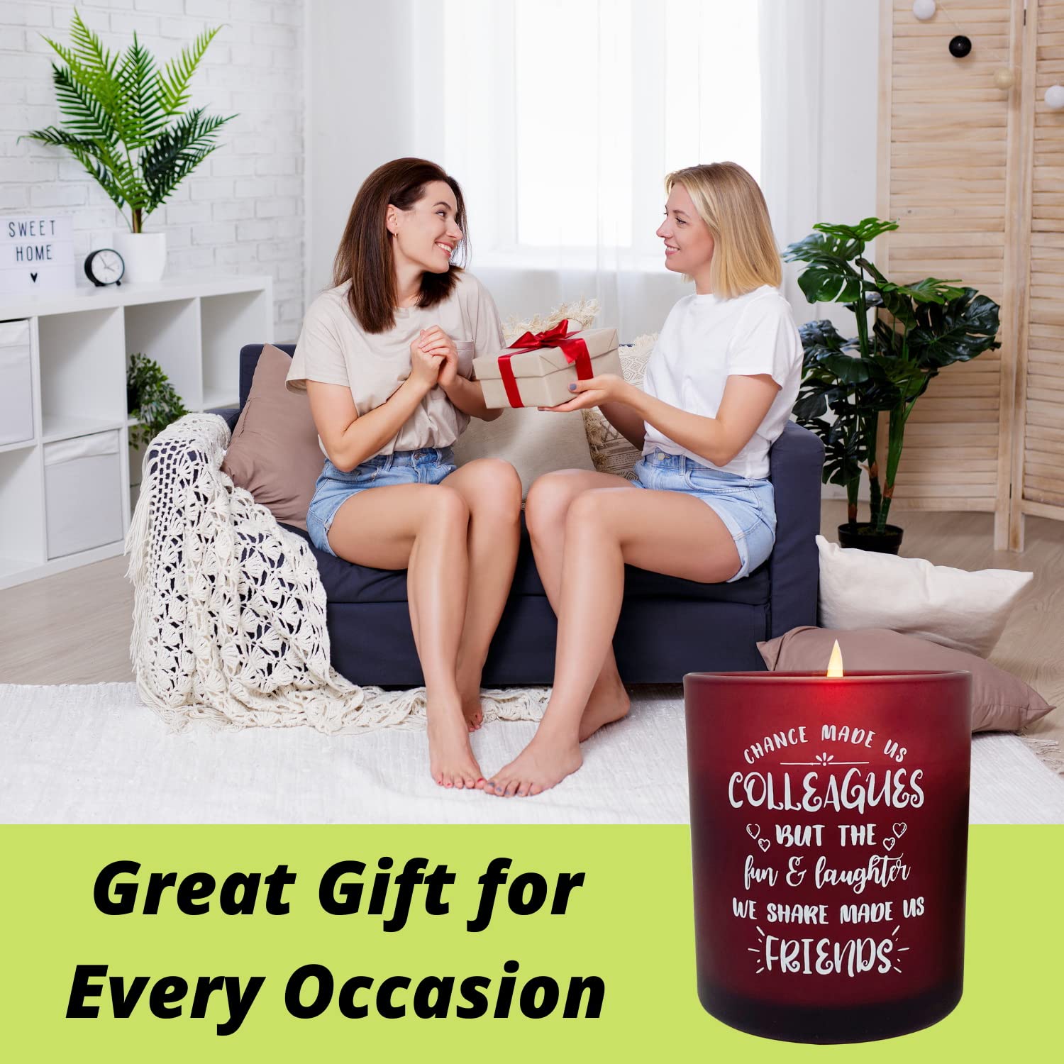 Vanilla Scented Candles for Women - Best Coworker Gifts, Farewell, Birthday & Appreciation Presents - Relaxing Aromatherapy Candles for Office, Home Decor & Stress Relief