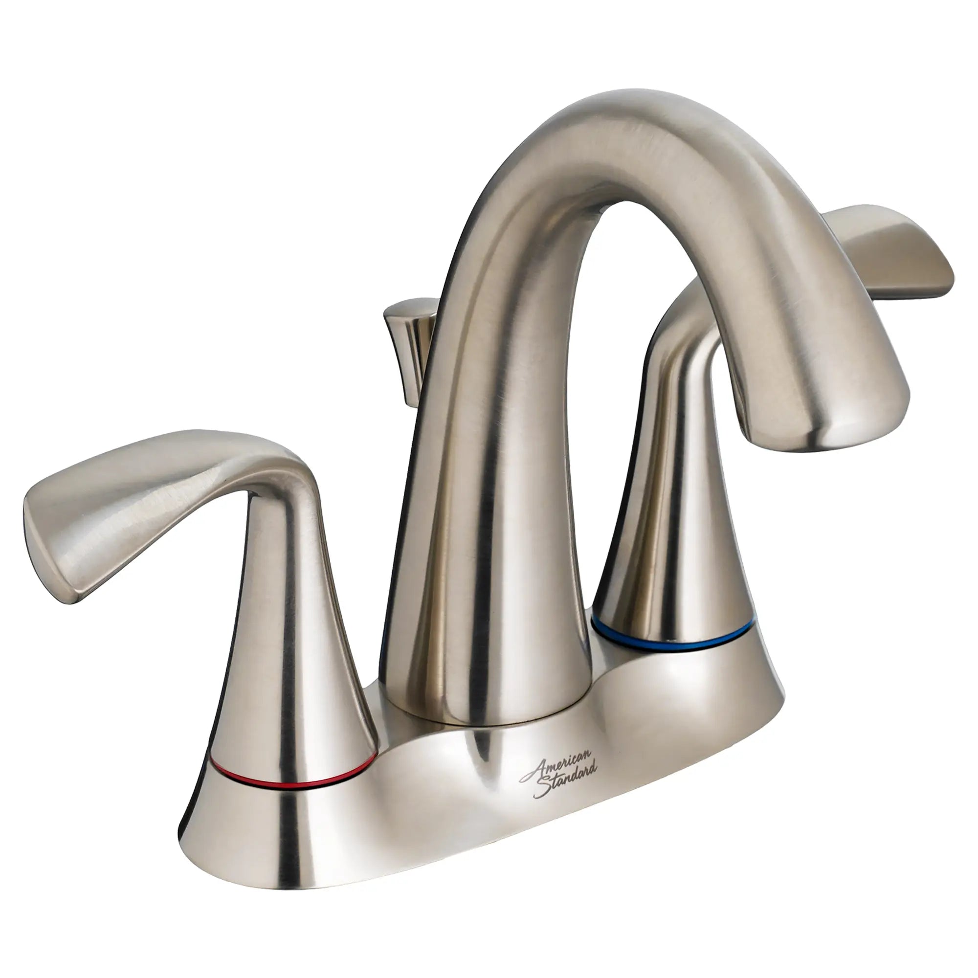 Fluent® 4 Inch Centerset 2 Handle Bathroom Faucet - 1.2 GPM/4.5 LPM Water-Saving Design with Lever Handles - Perfect for Bathroom Sink Vanity and Powder Room Installation